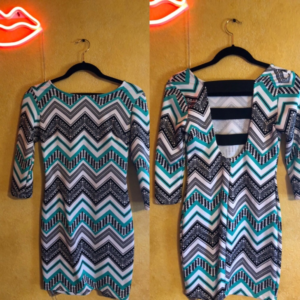 Chevron Mini Dress